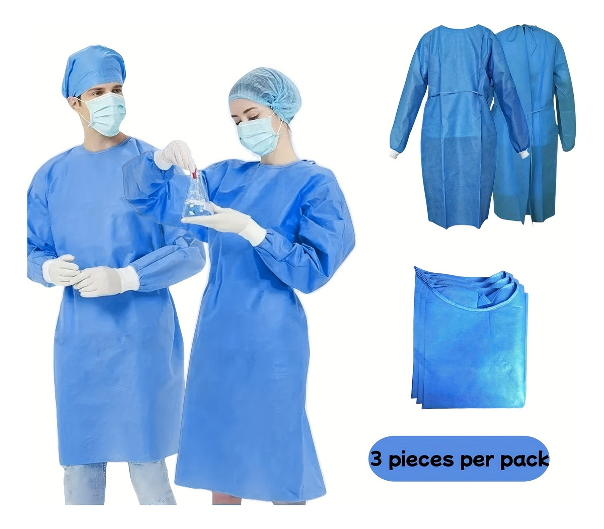3pcs 45gsm SMS Three-Layer Com - Medical Lab Design review and price