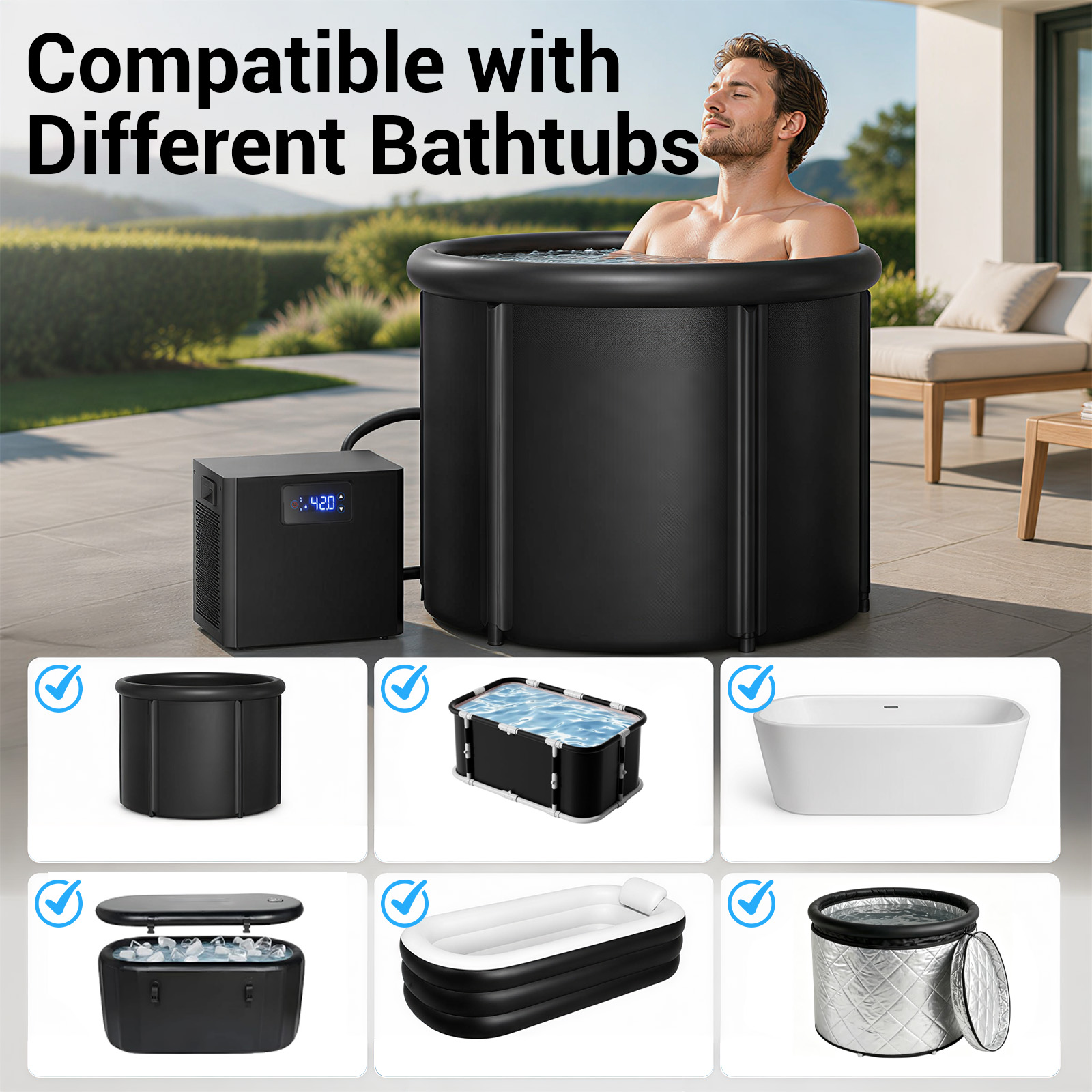 Oval Ice Bath Chiller & Cold P - Water Bath Laboratory review and price
